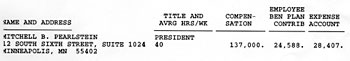 Mitch Pearlstein was paid a total of $190,000 by the CAE in 2003, according to the organization's IRS 990